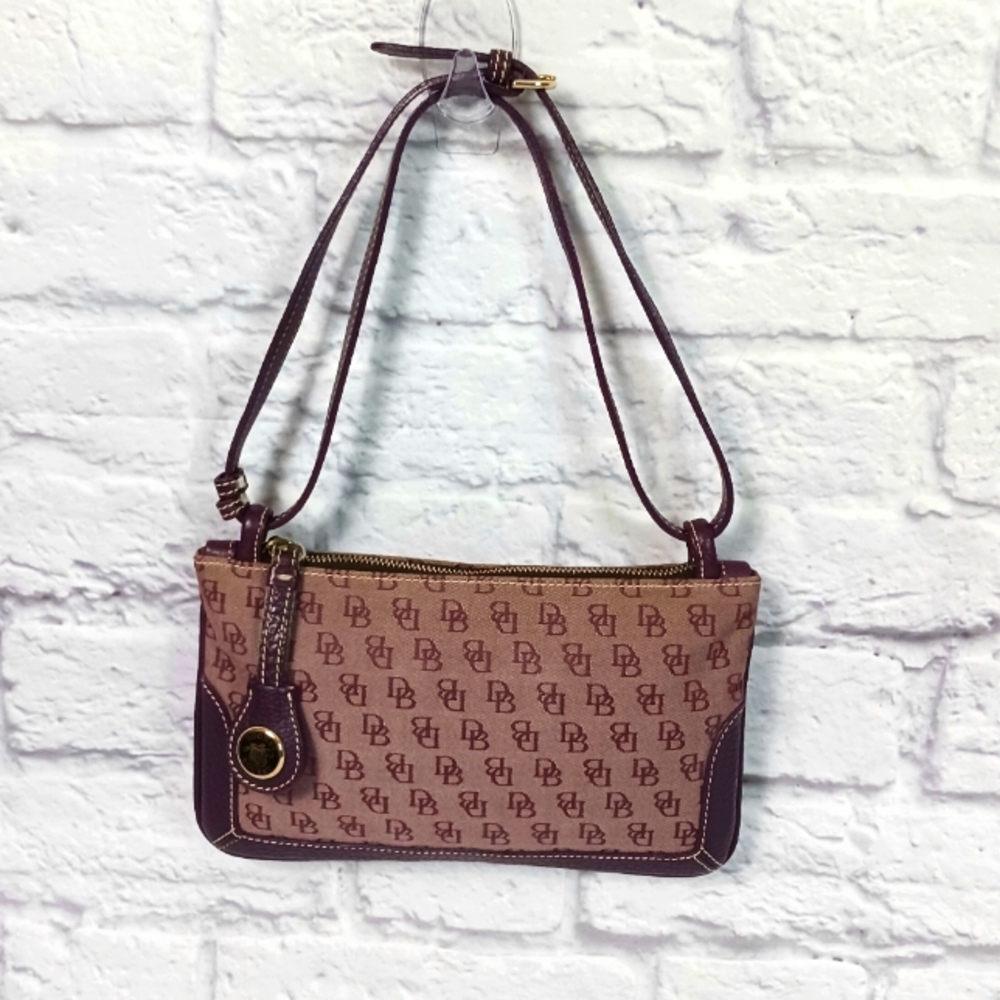 Dooney Bourke signature canvas and leather small purse